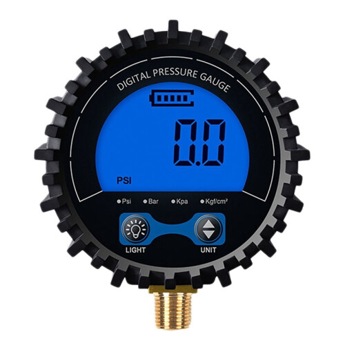 4X Däcktrycksmätare Digital Däcktestare Display Lufttrycksmanometer Snabbkopplingskopplingsgänga 1/8 1