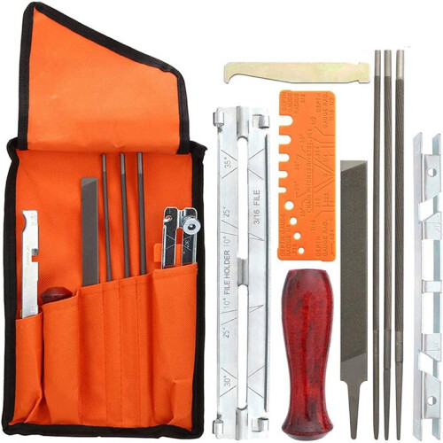 30 Piece Chain Saws Sharpening File Kit, File Kit for Sharpening Saw Chains, Contains File Sharpening Guides Depth Gauge 2