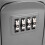 3X Key Lock Box Wall Mounted 4 Digit Combination Lock Box for House Key  Security Key Lock Box Silver 9