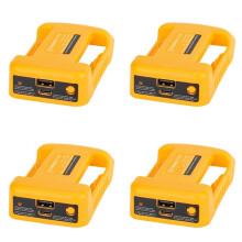 4X USB Charger Adapter for 18V 20V Li-Ion Battery with USB and Type-C Fast Charging DCB200 (Without Battery)