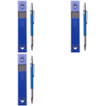 3X Welders Pencil with 18Pcs Round Refills, 2.0 mm Mechanical Pencil for Pipe Fitter Construction