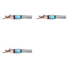 3X ESC Bidirectionnel ESC 30A Brushless pour Hélice Sous-Marine Pneumatique de Navire Télécommandé (30A)
