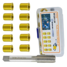 11PCS Thread Repair Kit M10 M12 M14 Tap Thread Inserts for Stripped Hole Cylinder Engine C