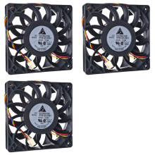 3Stück 120 mm 12 cm Hochgeschwindigkeits-Lüfter FFB1212SH 12025 12 V 1,24 A 4-Poliger Server-Wechselrichtergehäuse Axialkühler Industrielüfter