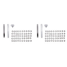 2X Eyelet Hole Punch Tool Kit with 100 Eyelets 6mm Gunmetal Finish for DIY Kydex Sheath Kydex Eyelet