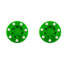 2X Roller Hockey Puck ABS High-Density Street Land Hockey Practice Puck for Ice Inline Street Hockey Training,Green