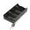 5X Black 4 X 1.5V D Battery Holder Storage Case Box W Wire Leads 2