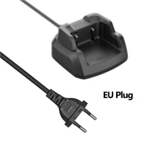 2X C-51 Battery Charger Desktop Charger Charging Dock for QuanSheng UV-K5/UV-K6/UV-K58/UV-5R Two-Way Radio EU Plug