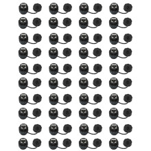 40 Stück RJ45-Koppler Zur Panelmontage, IP68-Geschirmter Industrieller Ethernet-LAN-Durchgangsstecker Zur Panelmontage für CAT6/CAT5E/CAT5