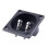 20X Square Shape Double Binding Post Type Speaker Box Terminal Cup Black 6