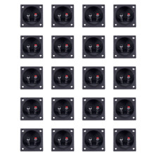 20X Square Shape Double Binding Post Type Speaker Box Terminal Cup Black