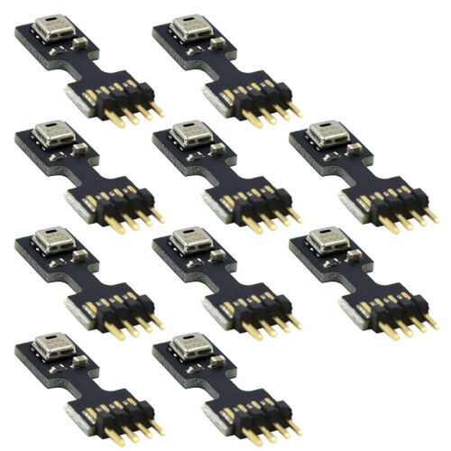 10pcs AHT25 Integrated Temperature and Humidity Sensor-Pin Type/Waterproof and Dustproof/Temperature Compensation ASAIR