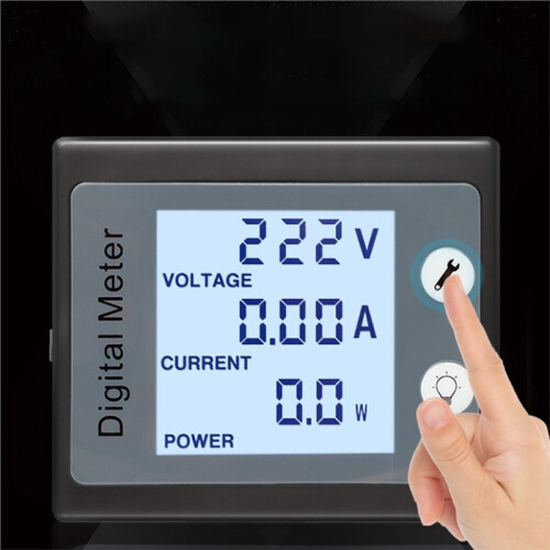 Main Unit + Closed 32A AC Single Phase Digital Voltmeter Ammeter 220V 1