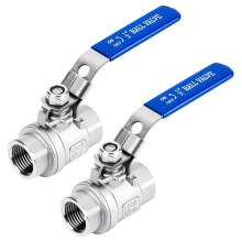 2 Pack 1/2'' Valve NPT Women'S Stainless Steel 304 Full Channel 1/2" Valve