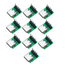 10 Szt. USB 3.1 Typu C, 16-Pinowa Płytka Testowa, Złącze USB 3.1 Typu C, 16-Pinowa Płytka Testowa PCB do Kabla Linii Danych A