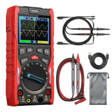 TOOLTOP Dual Channel Handheld Oscilloscope, 3-in-1 Oscilloscope Multimeter with Signal Generator, 200MSa/S Sampling Rate