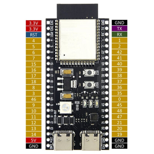 ESP32-S3 Development Board ESP32-S3 DevKitC-1 ESP32-S3 WiFi -Compatible BLE 5.0 Mesh Development Board N16R8 1
