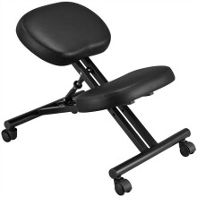 Home Office Kneeling Chair Ergonomic Computer Chair Soft Padded Seat Chair Black