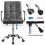 Leather Office Chair Adjustable Computer Desk Chair with Arms Home Study Work 6
