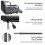 Leather Office Chair Adjustable Computer Desk Chair with Arms Home Study Work 7