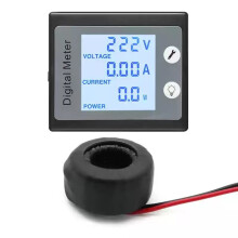 Main Unit + Closed 32A AC Single Phase Digital Voltmeter Ammeter 220V