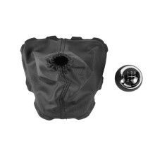 For Auris E150 2006-2012 5 Speed Car Gear Shift Knob Lever Shifter Hand Stick Leather Boot Cover Black