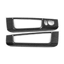 Real Carbon Fiber Car Rearview Mirror Adjustment Window Button Sticker for 500 Abarth 595 695 2008-2023 LHD