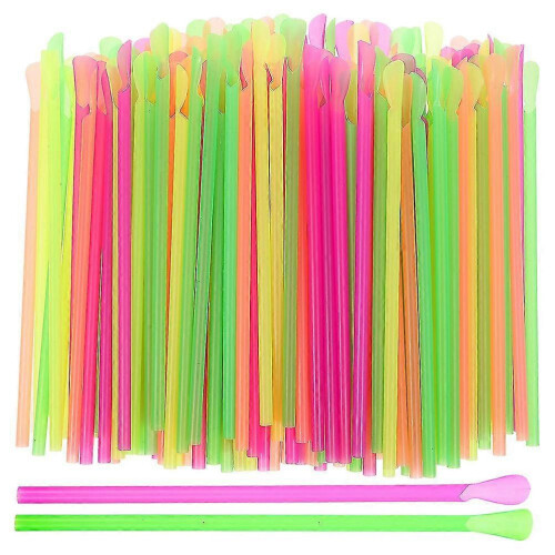 400 pailles cuillères jetables pour granités et cornets de glace