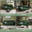 Convertible Sofa Bed Velvet Couch Click Clack Modern Sleeper Sofa Settee Green 10