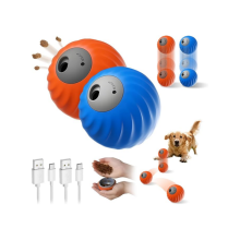 Interactief hondenspeelgoed: AI-bal tegen verveling, zelfbewegende puzzelballen met snoepjesdispenser voor kleine, middelgrot