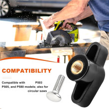301124004 Perilla de Ajuste de Profundidad y HM-661067002 Tornillo de Ajuste de Profundidad M6 X 22 Compatible con para P505 P503 P580