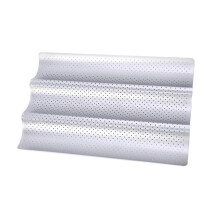 Premium-Baguette-Backform für die heimische Küche, 3-fach