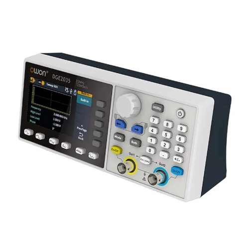 Owon 2-Ch Function Arbitrary Waveform Signal Generator DGE2035 35MHz 14bits, Modulation, Swept Frequency, Pulse, Storage EU Plug