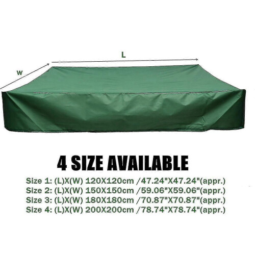 Sandpit Cover with Drawstrings 150x150cm Waterproof &amp; UV Resistant 2