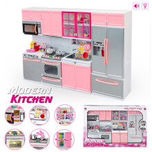 Speelkeuken voor kinderen, gemaakt van kunststof, multifunctionele speelkeuken voor peuters en peuters, ideaal voor thuisgebr