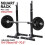 Squat Rack Stand Olympic Barbell Rack Bench Support Free Press Gym Workout Black 2