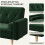 Convertible Sofa Bed Velvet Couch Click Clack Modern Sleeper Sofa Settee Green 5