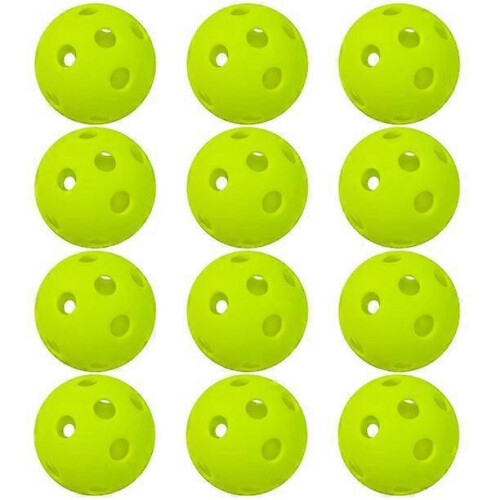 Μπάλες Pickleball εσωτερικού χώρου - Συσκευασίες 12 τεμαχίων 26 τρυπών - Ανθεκ
