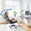 Ergonomic Home Office Chair Mesh Chair with Back Support Armrests for Work Black 10