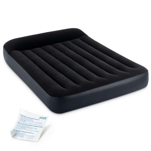 Colchão de ar duplo com cabeceira, 191x137x25 cm 1