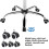 Leather Office Chair Adjustable Computer Desk Chair with Arms Home Study Work 10