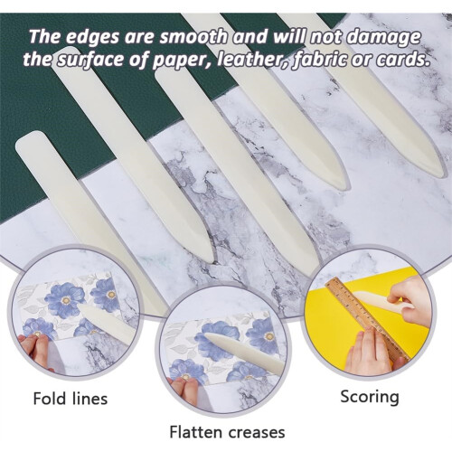 40Pcs Plastic Bone Folder Tool Paper Folding Tool Creaser Book Folding Tools Origami Tools for Burnishing, Bookbinding 2
