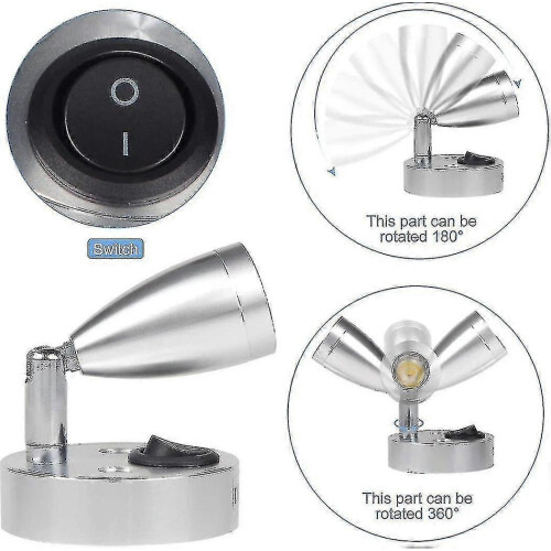 τεμάχια 3w 12v φως ανάγνωσης LED για σκάφος, τροχόσπιτο, τροχόσπιτο, αυτοκί 2