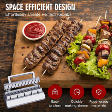 Pressa per kebab: Macchina per spiedini per barbecue, stampo per spiedini, portatile, facile da usare e pulita, essenziale pe