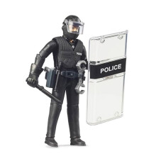 Bruder 62151 bworld Police Special Forces Figure - Fully Articulated Officer for Special Unit & Deployment Play - 1:16 Scale Toy for Children Ages 4+