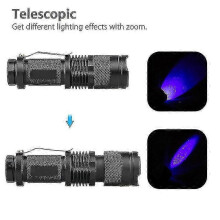 365nm UV-blacklight zaklamp voor professionele inspectie, vlekdetectie en het opsporen van huisdierurine.