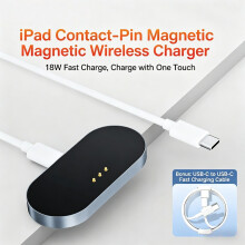 Base di ricarica magnetica da 18 W per iPad Pro 12,9" (2018-2022 3a/4a/5a/6a generazione), iPad Air 6/7 (M2/M3 13") - Stazion