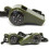 1Pcs Outdoor Whistle Compass Thermometer 3 In 1 Camping Hiking Accessory Compass|Compass 2