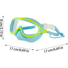 Gafas de natación con protector nasal, gafas antivaho, antivaho, a prueba de fugas, impermeables, gafas de snorkel, equipo pa