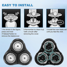 Compatibile con RQ11, ricambio per rasoi SensoTouch 2D 1150X, 1160X, 1170X, 1180X e altri.